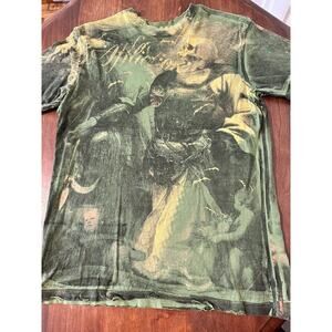 Affliction T-Shirt Royalty "Conqueror Mass" Medium Skull